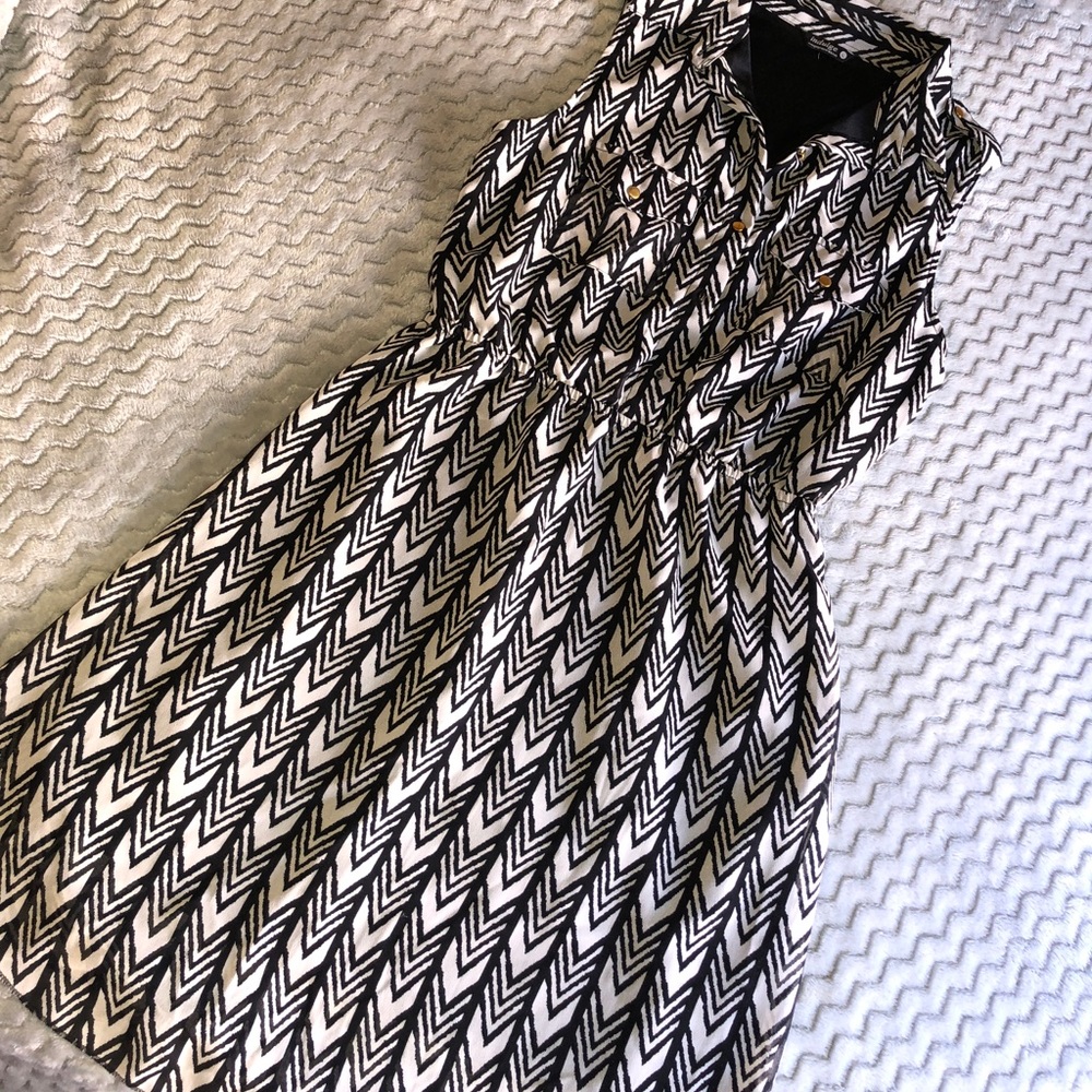 Chevron Print Dress